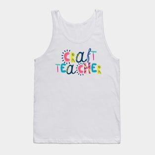 Cute Craft Teacher Gift Idea Back to School Tank Top